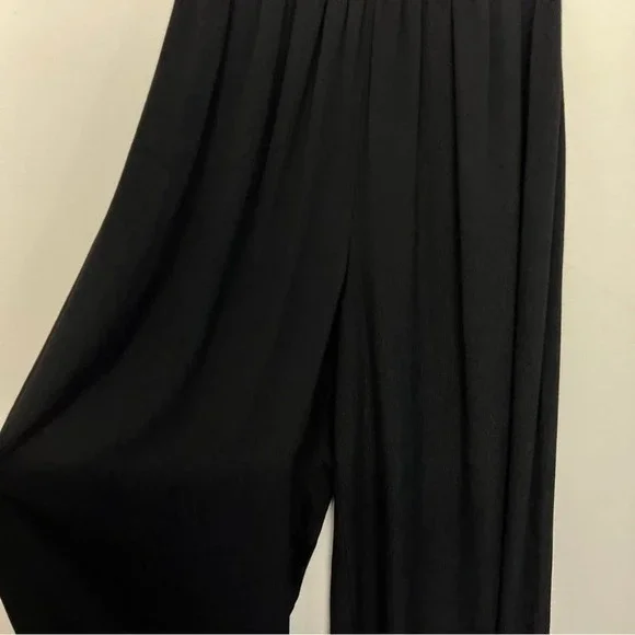 NWT $495 Theory Sleeveless Square Neck Jumpsuit Rib Romper Crepe Petite Black - Picture 9 of 11